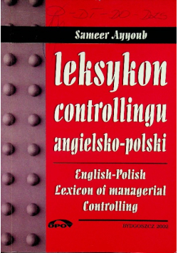 Leksykon controllingu angielsko - polski polsko - angielski