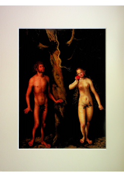 Reprodukcja obrazu „Adam i Ewa” autorstwa Lucas Cranach Starszyz 1510 roku Nowe