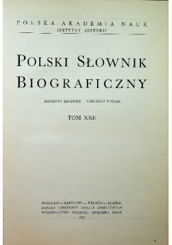 Polski Słownik Biograficzny tom XXIV