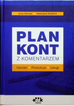 Plan kont z komentarzem handel produkcja usługi