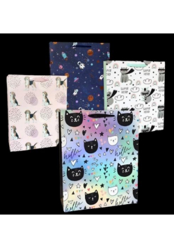 Torba prezentowa 18x23 pies, kot, koala mix