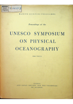 Unesco symposium on physical oceanography