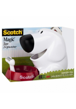 Podajnik do taśmy Scotch w kształcie pieska