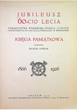 Jubileusz 60 cio lecia księga pamiątkowa