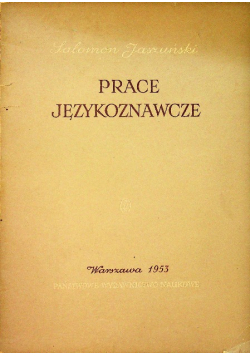 Prace językoznawcze