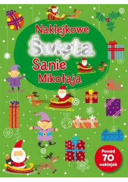 Naklejkowe Święta. Sanie Mikołaja
