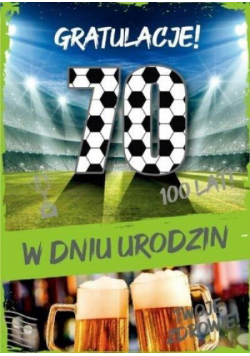 Karnet Urodziny 70 GM-819