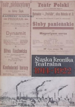 Śląska kronika teatralna 1914 1922