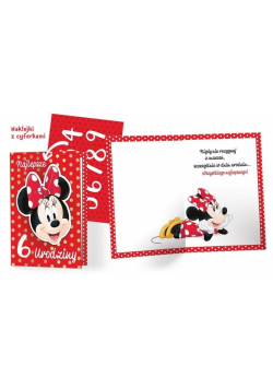 Karnet B6 DSK-021 Urodziny Myszka Minnie (w. cyf.)