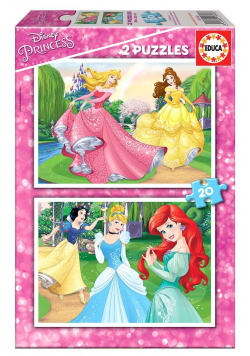 Puzzle 2x20 Księżniczki z bajek Disneya G3