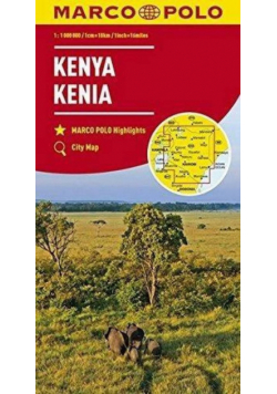 Kenia mapa drogowa 1:1 100 000 Marco Polo