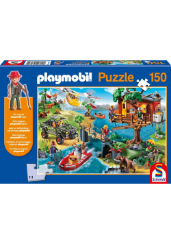 Puzzle 150 Playmobil Domek na drzewie + figurka G3
