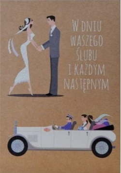 Kartka okolicznościowa eko Ślub NY34