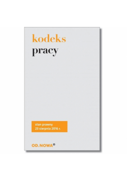 Kodeks pracy 08/2016 BR