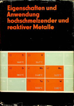 Eigenschaften und anwendung hochschmelzender und reaktiver Metalle