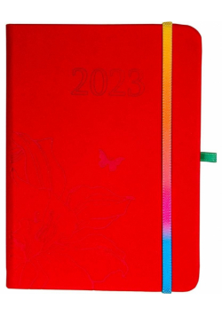 Kalendarz 2023 B6 tyg. Hip hop czerwony ELEFANT
