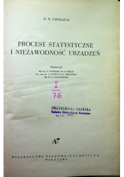Procesy Statystyczne i niezawodność urządzeń