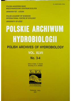 Polskie archiwum hydrologiczne XLVII