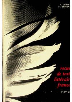 Recueil de Textes Litteraires Francais XVIII siecle