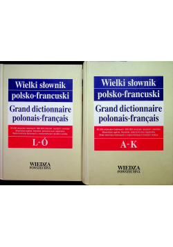 Wielki słownik polsko francuski 2 Tomy