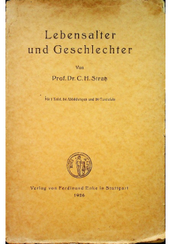 Lebensalter und geschlechter 1926r
