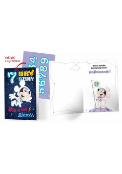 Karnet B6 DSK-019 Urodziny Myszka Miki (wym. cyf.)
