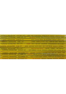 National Geographic 12 numerów 1977