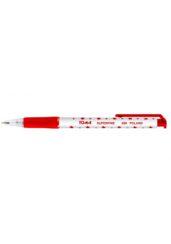 Długopis Superfine aut. 0,5mm czer. (30szt) TOMA