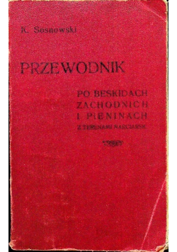Przewodniki po Beskidach Zachodnich i Pieninach 1926 r