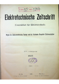 Elektrotechnische Zeitschrift 1895 r.