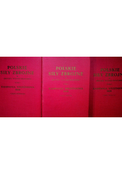 Polskie siły zbrojne 3 tomy