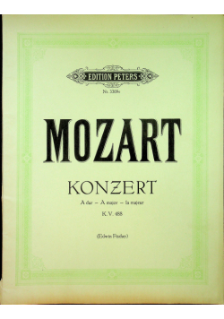 Mozart kozert a dur a major la majeur