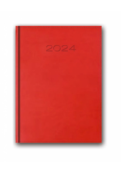 Kalendarz 2024 21D A5 czerwony