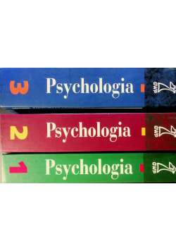Psychologia Podręcznik akademicki  tom 1 do 3