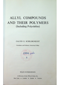 Allys Compounds and their polymers
