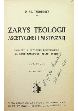 Zarys teologii ascetycznej i mistycznej 1949 r.