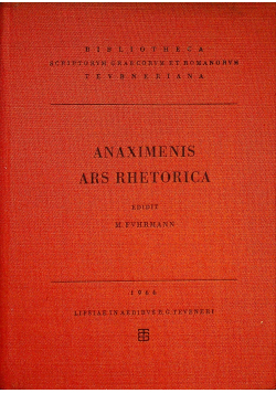 Anaximenis Ars Rhetorica