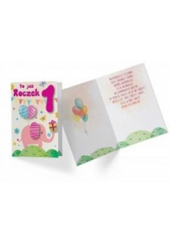 Karnet DK-719 Urodziny Roczek