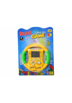 Gra elektroniczna tetris bricks kierownica żółta
