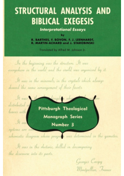Structural Analysis and Biblical Exegesis