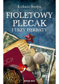 Fioletowy plecak i trzy herbaty