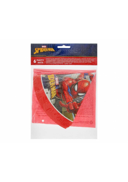Czapeczki papierowe Spiderman Crime Fighter 6szt