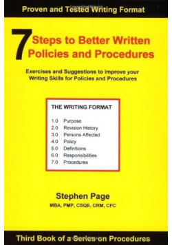 7 Steps to Better Written Policies and Procedures Page