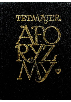 Tetmajer Aforyzmy miniatura