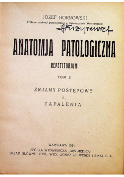 Anatomja patologiczna 1924 r