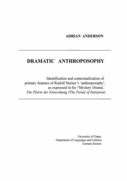 Dramatic Anthroposophy