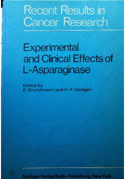 Experimental and clinical effect of L Asparaginase