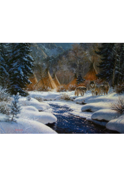 Puzzle 1000 Wilki w zimie
