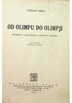 Od Olimpu do Oplimpji 1928 r