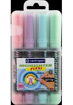 Zestaw zakreślaczy FLEXI SOFT 8542 4 kolory